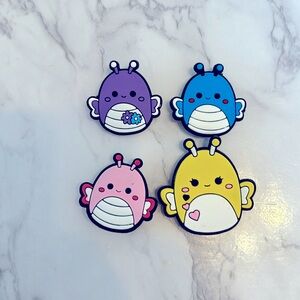 Squishmallow butterfly croc charms